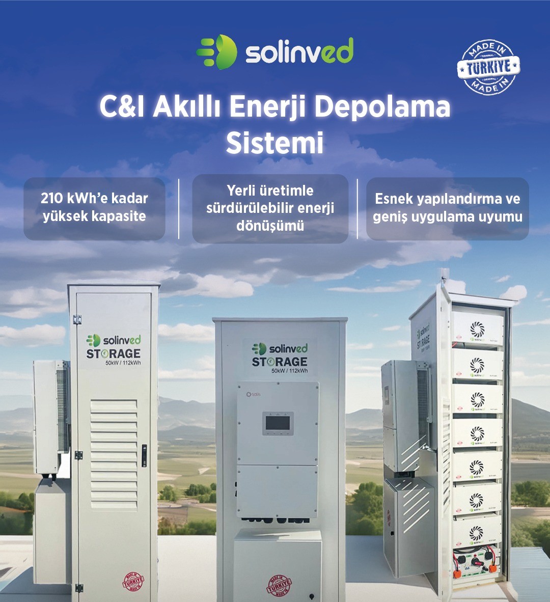 Solinved C&I Akıllı Enerji Depolama Sistemleri ile Ticari ve Endüstriyel Uygulamalarda Güçlü Çözümler